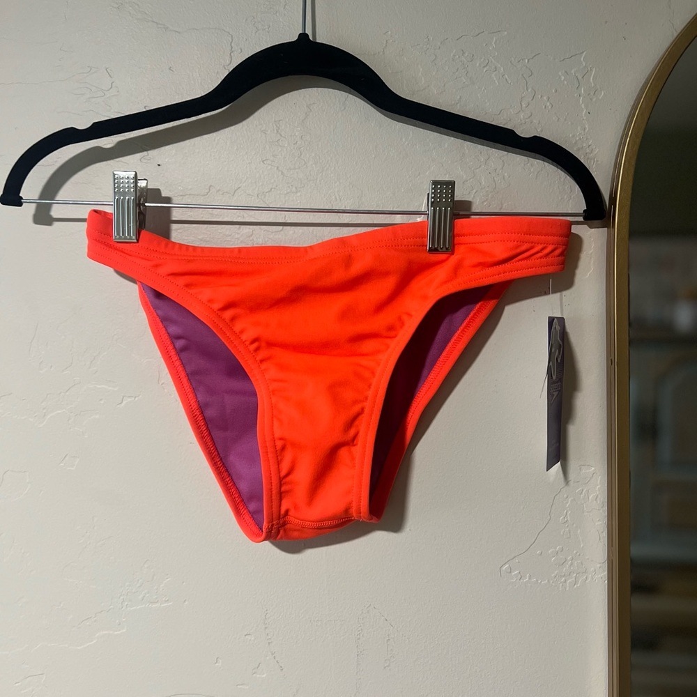 Speedo Bikini Bottom Siren Red Vibe Collection Size S NWT